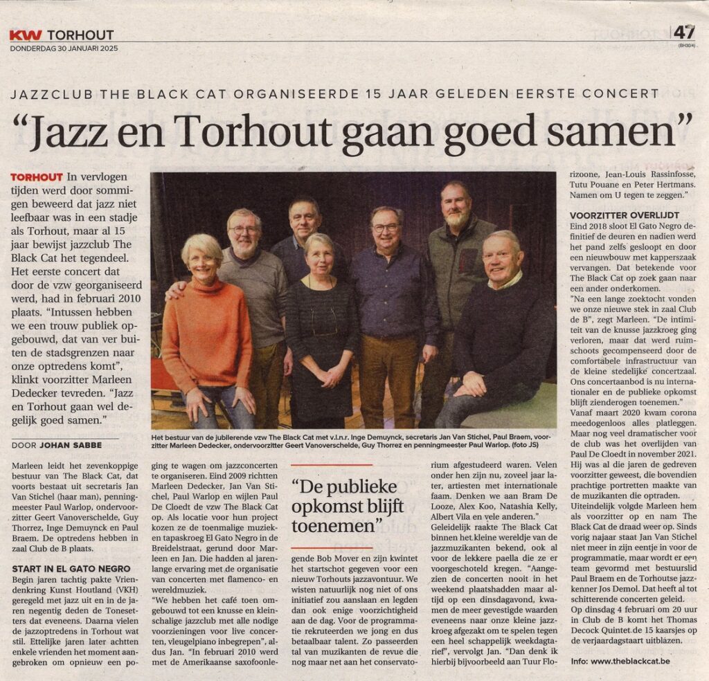 "Jazz en Torhout gaan goed samen"